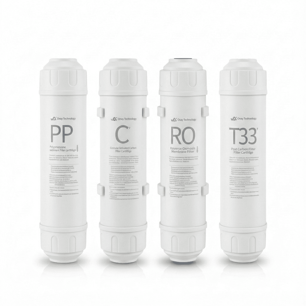 Pack Completo de 4 Filtros para Ósmosis Inversa (modelo TAHOE ONE / RA-718B)